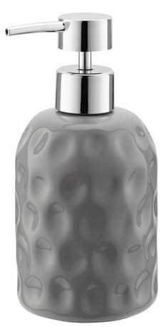 Ręczny ceramiczny dozownik do mydła stojący Galicja 400 ml szary BABEL