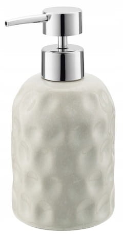 Ręczny ceramiczny dozownik do mydła stojący Galicja 400 ml kremowy BABEL