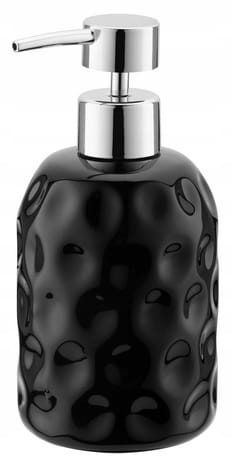 Ręczny ceramiczny dozownik do mydła stojący Galicja 400 ml czarny BABEL