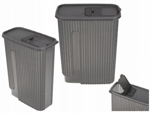 Pojemnik na produkty sypkie GRAFITO RAVI 2,4 l – szczelny i praktyczny pojemnik kuchenny