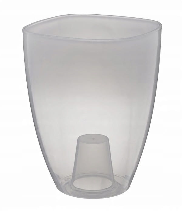 Osłonka do storczyka KAJA – transparentna jasna biel, polipropylenowa