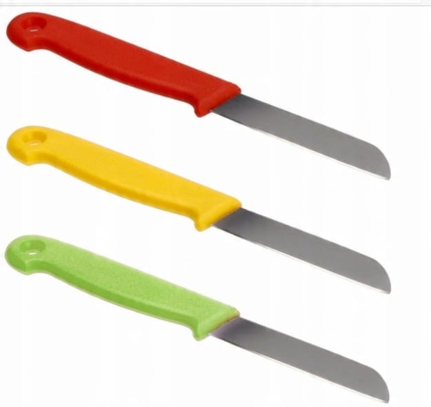 GALICJA Nożyk jarzyniak do warzyw 6 cm – ergonomiczny, stal nierdzewna, mix kolorów