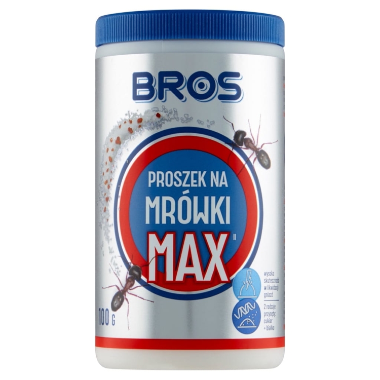 BROS Proszek na mrówki MAX 100 g – skuteczny preparat do zwalczania mrówek w domu i ogrodzie