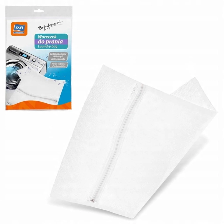 SMART WASH – worek siatka do prania 30×40 cm z zamkiem błyskawicznym i blokadą