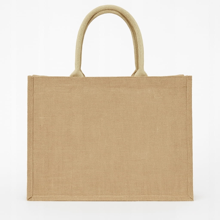 Torba jutowa RAVI 40,5 × 32,5 × 18 cm – ekologiczna torba na zakupy, trwała i wielokrotnego użytku