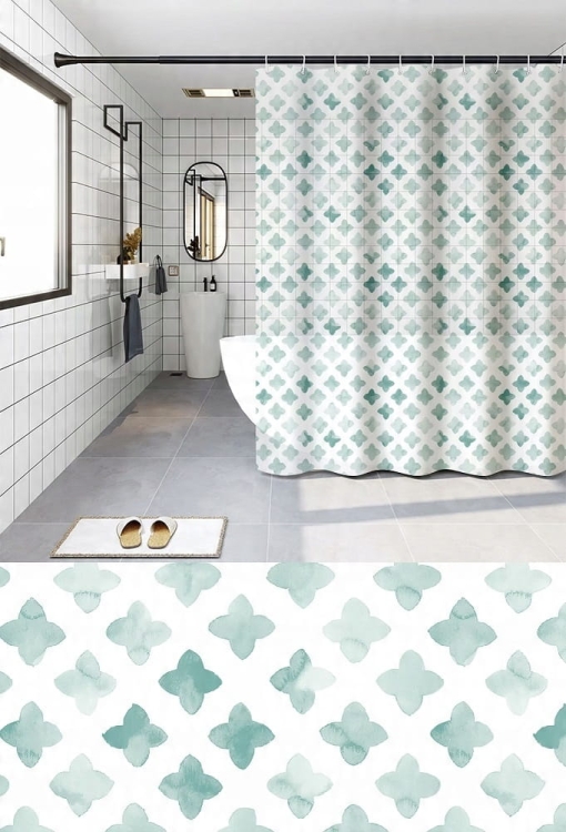 Zasłona prysznicowa PEVA 180x180 cm – wodoodporna, łatwa w czyszczeniu, nowoczesny design do łazienki