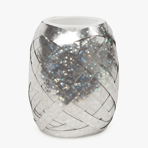 Wstążka do prezentów zestaw 6 szt. srebrna 5mmx10m