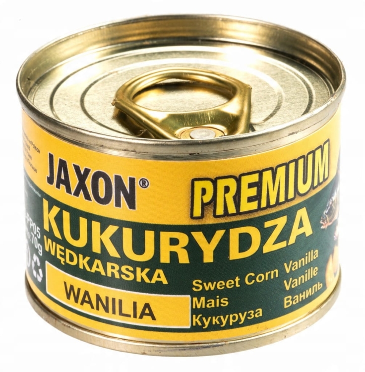 Kukurydza wędkarska Jaxon Premium 70g Wanilia – skuteczna przynęta o słodkim aromacie