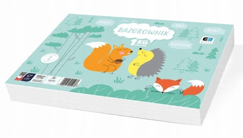 Blok rysunkowy A4 200 kartek – Interdruk Bazgrownik – idealny dla małych artystów i kreatywnych dzieci