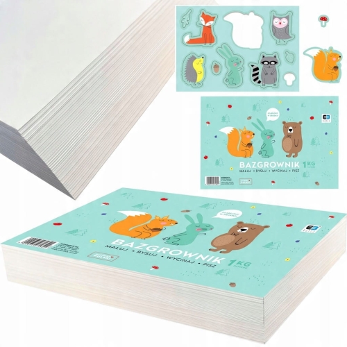 Blok rysunkowy A4 200 kartek – Interdruk Bazgrownik – idealny dla małych artystów i kreatywnych dzieci