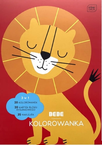 Blok rysunkowy A4 3w1 Interdruk Bazgrownik – 200 kartek kreatywnej zabawy i nauki dla dzieci