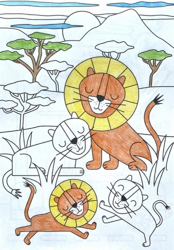 Blok rysunkowy A4 3w1 Interdruk Bazgrownik – 200 kartek kreatywnej zabawy i nauki dla dzieci