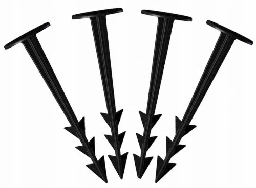 Szpilki do agrowłókniny i agrotkaniny 12,5 cm – 20 szt. | Mocne kotwy do geowłóknin, plandek i siatek ogrodowych