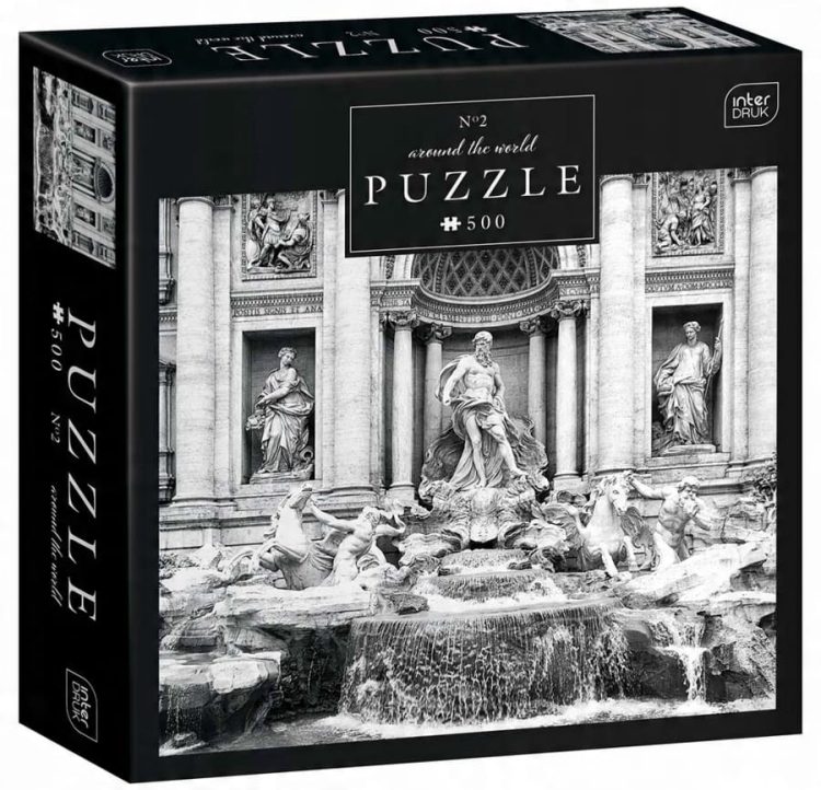 Puzzle 500 elementów Interdruk – Around the World 2 – podróżnicze puzzle dekoracyjne 33x47 cm