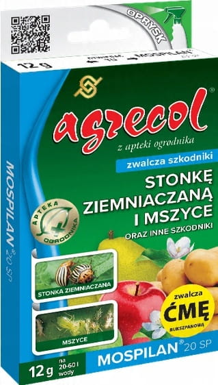Mospilan 20 SP 12 g – skuteczny insektycyd do zwalczania mszyc, tarczników i szkodników roślin