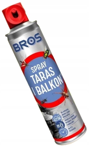Spray na owady BROS Taras i Balkon 350 ml – skuteczna ochrona przed komarami, muchami i mrówkami w ogrodzie i domu