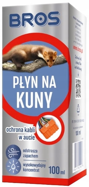 Płyn na kuny 100 ml – skuteczna ochrona przed kunami w domu, garażu i samochodzie