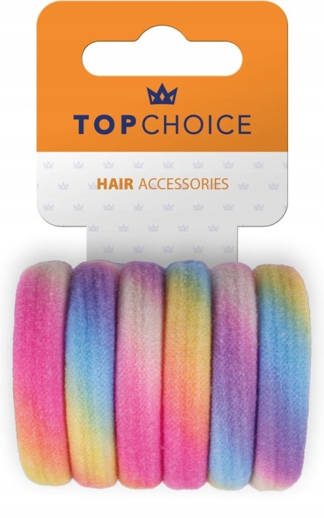 Frotki do włosów Top Choice – zestaw 6 elastycznych gumek