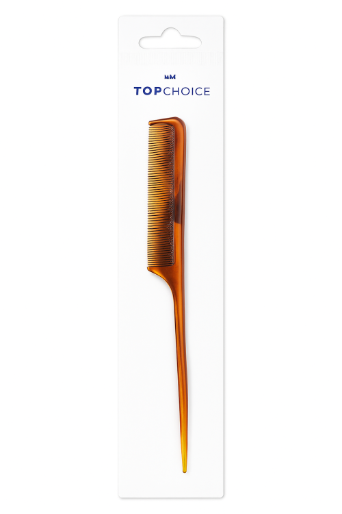 Top Choice Grzebień do włosów Bursztynowy  1 szt. lekki trwały