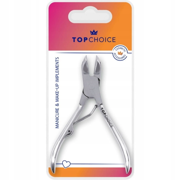 Top Choice Kleszcze do paznokci 15 mm chromowane 10 cm stalowe