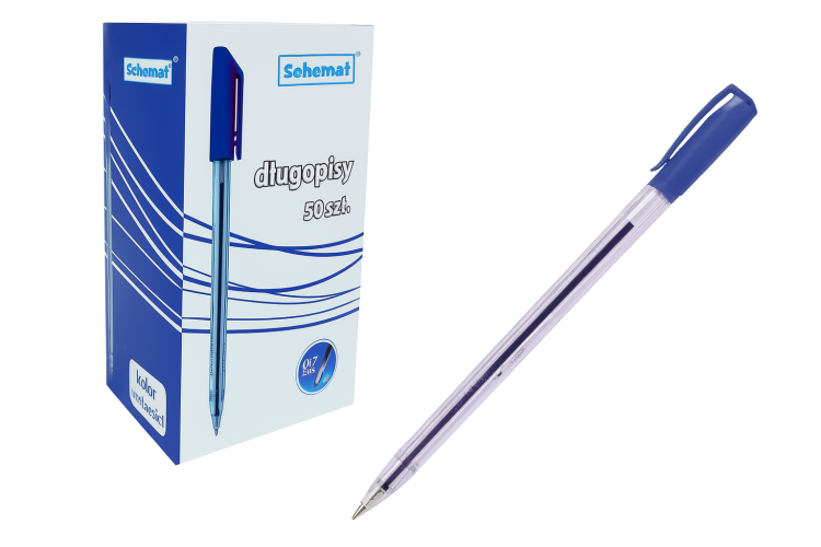 Długopis niebieski 0,7 mm – 1 szt. do szkoły biura i domu