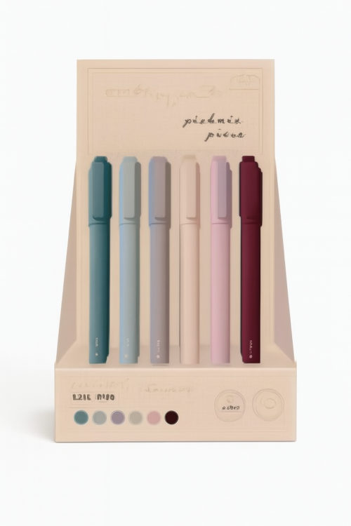 Długopis żelowy satin gold 0,5 niebieski interdruk