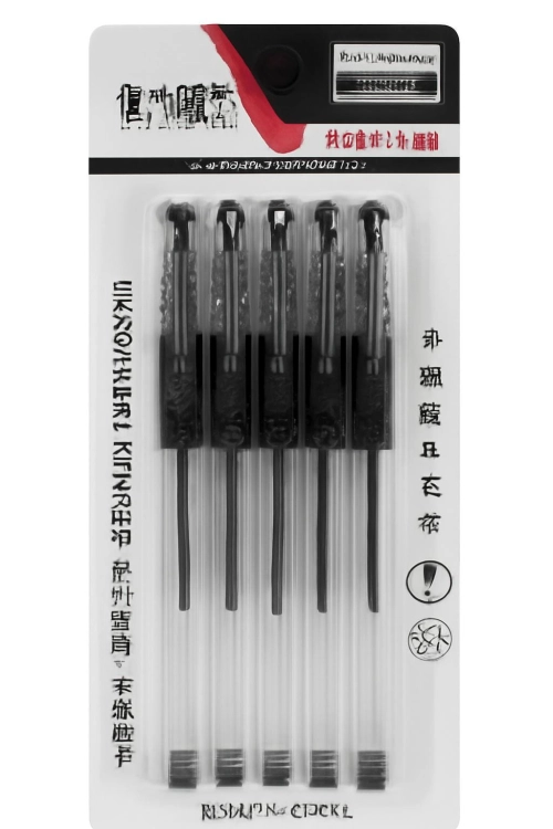 Długopis żelowy 5szt. czarny