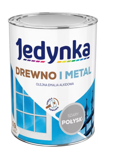 Emalia Alkidowa Jasnoszara 1L – Farba do Drewnianych, Metalowych i Betonowych Powierzchni