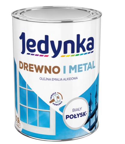 Biała Emalia Alkidowa – Farba Ochronna i Dekoracyjna do Drewna, Stali, Żeliwa 1L