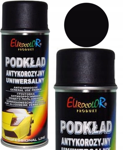 Farba Podkładowa Antykorozyjna Czarna Spray 400ml – EuroColor