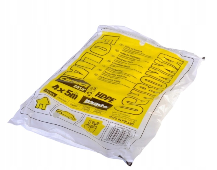 Folia Malarska Cienka 4x5 m – Uniwersalna Ochrona Podczas Remontu