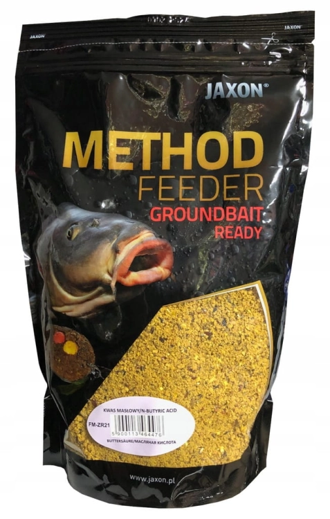 Zanęta Jaxon Method Feeder 750 g – Kwas Masłowy – Gotowa do użycia