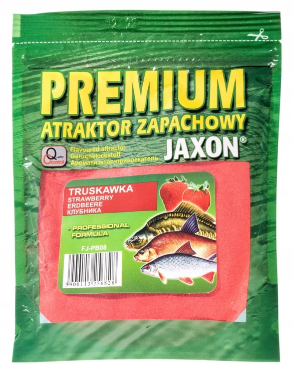 Atraktor Zanętowy Jaxon Truskawka 250g – Intensywny Zapach, Więcej Brań!