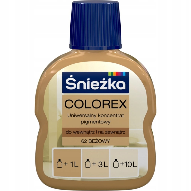 Śnieżka Colorex Pigment 0,1 l – Koncentrat Beżowy 62