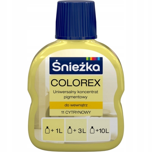 Śnieżka Colorex Pigment 0,1 l – Koncentrat Cytrynowy 11