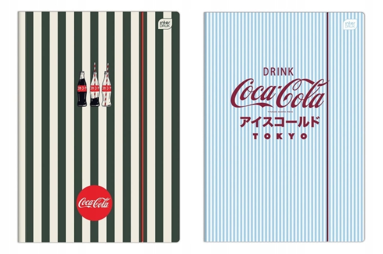 Teczka A4 z gumką Coca-Cola Soft Touch kartonowa Interdruk 350g