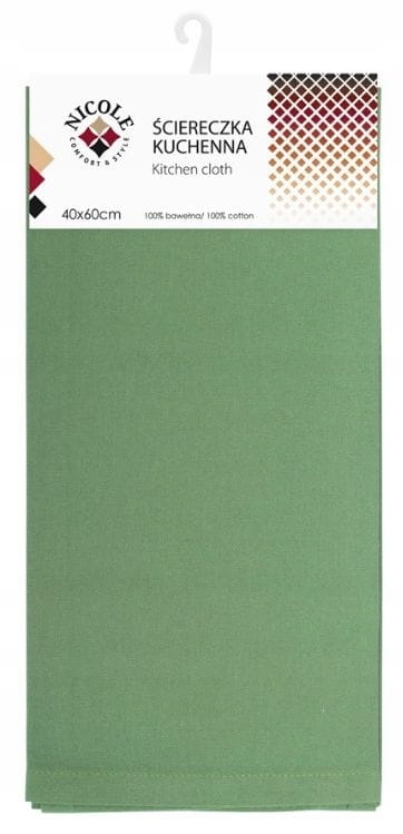 Ścierka bawełniana NICOLE 40x60 cm zielona – RAVI