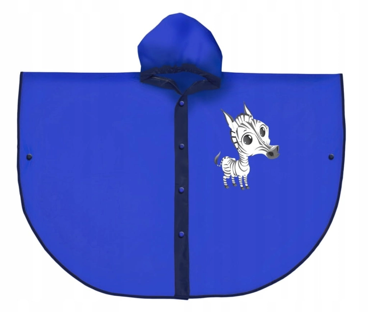 Peleryna przeciwdeszczowa dziecięca RAVI MIKE 110–140 cm niebieska