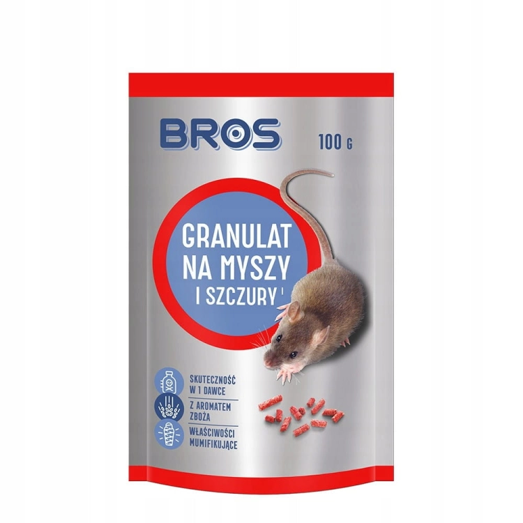 Granulat na myszy i szczury 100 g – skuteczna trutka do użytku domowego
