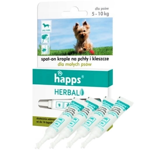 Krople na pchły i kleszcze dla małych psów – 4 x 4 tygodnie ochrony