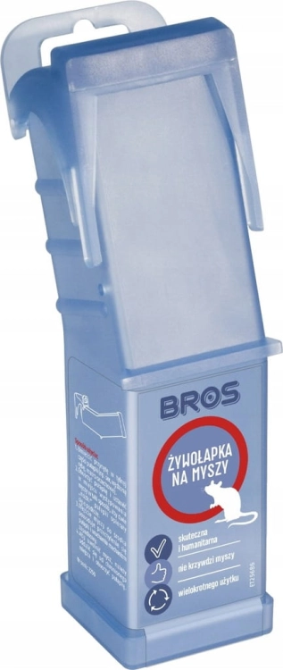 Żywołapka na myszy BROS – humanitarna pułapka wielokrotnego użytku
