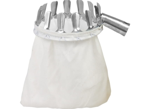 Zrywacz do owoców 110 mm bez trzonka – metalowy z woreczkiem