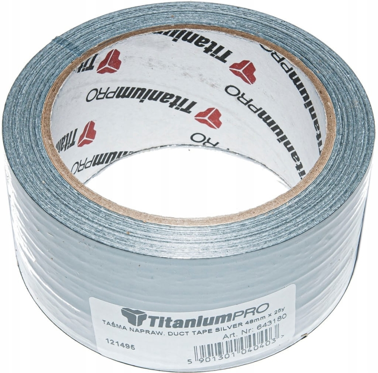 Taśma naprawcza Titanium PRO DUCT TAPE 48 mm x 25 m srebrna