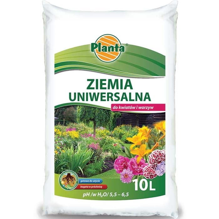 Ziemia uniwersalna PLANTA 10L – do kwiatów, warzyw i ziół