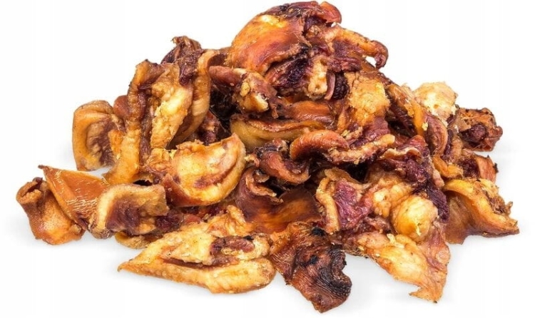 Kołodziejczyk Skórki Wieprzowe Skrawki 100g – naturalny przysmak psa