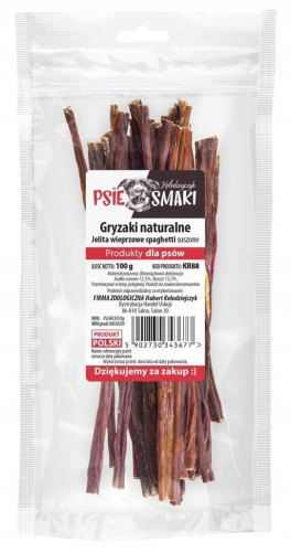 Kołodziejczyk Jelita wieprzowe Spaghetti 100g naturalny przysmak
