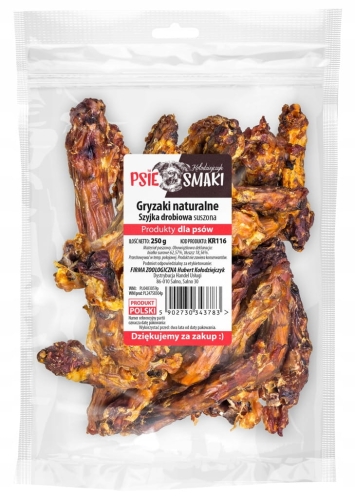 Kołodziejczyk Szyjka drobiowa 250g – naturalny gryzak dla psa