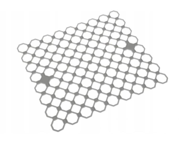 Miękka mata do zlewu 29,5x25,7 cm popielata – ochrona naczyń w kuchni