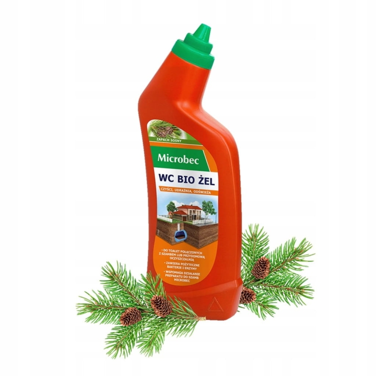 Microbec WC BIO Żel 750 ml – do szamb i oczyszczalni, usuwa kamień