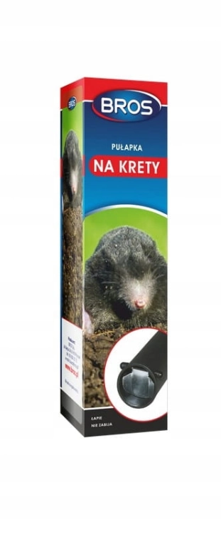 Pułapka na krety i nornice – rurowa zapadkowa do tuneli, bez chemii